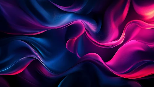 Neon-tide ribbons pour through midnight like liquid velvet