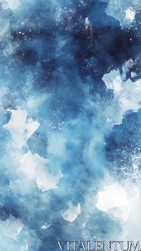 Starlit Glacier Drift in Deep Indigo Skywater Veil.