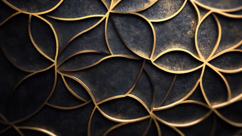 Gleaming golden petals over deep charcoal texture glow.