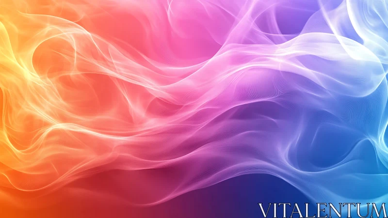 Multicolor volumetric light waves with smooth gradient diffusion