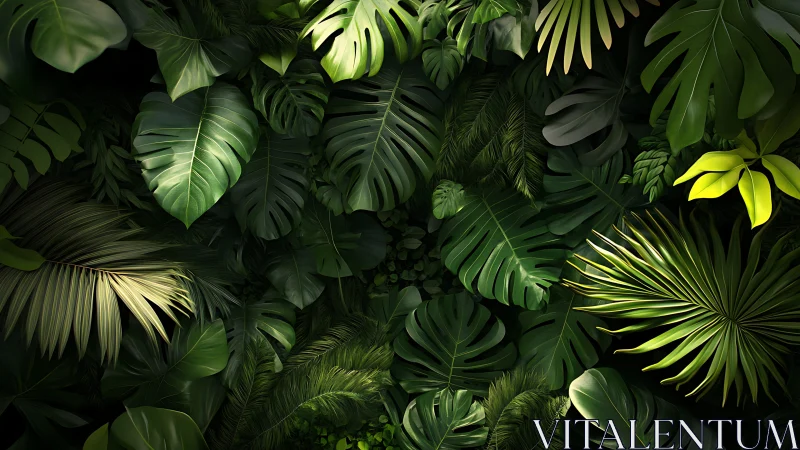 Lush jungle leaves invite quiet moments of green wonder