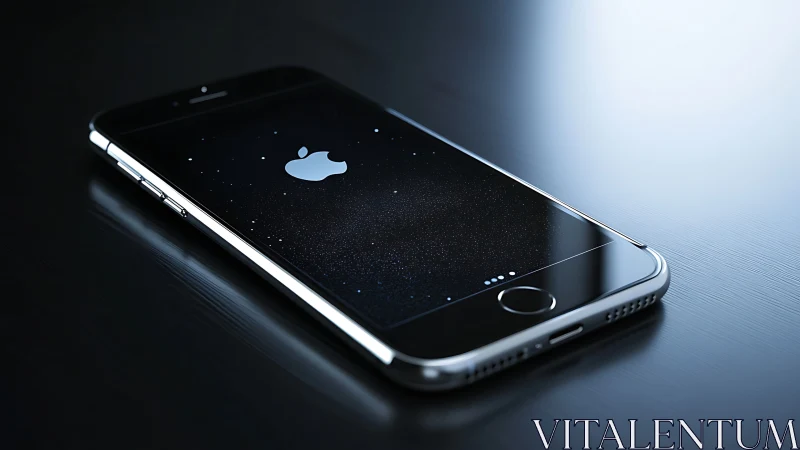 Smartphone Display Illuminated: Premium Device Studio Rendering.