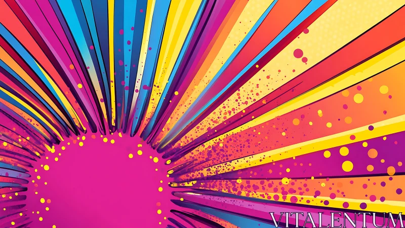 Colorstorm erupts from the canvas and blasts outward in joy