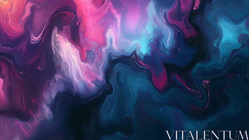 Swirling cosmic colors drift softly through a dreamy sky