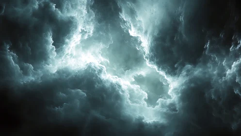 Storm-torn heavens unveil a glowing rift of silent thunder