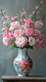 Vintage Chinoiserie Blooms: Peonies and Heritage in Porcelain