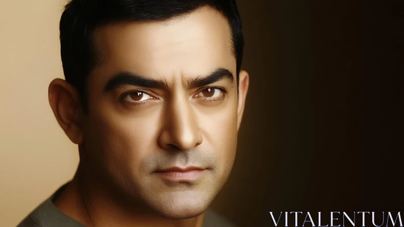 Male digital portrait with neutral background lighting.