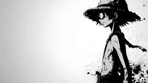 High‑contrast ink anime profile with splatter dispersion field.