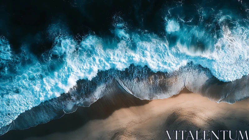 Shoreline daydreams where teal waves meet quiet sand.