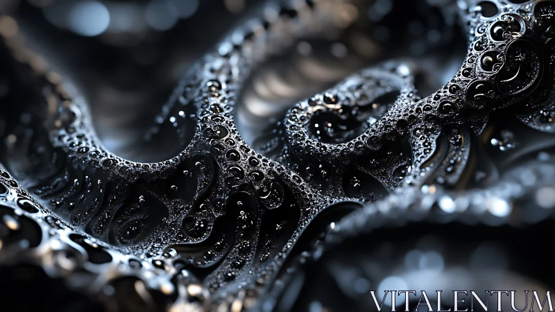 Liquid lace of light and shadow in shimmering motion.