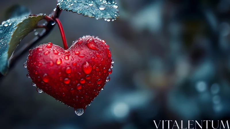 Jewel-like Berry Glistening After the Rain.