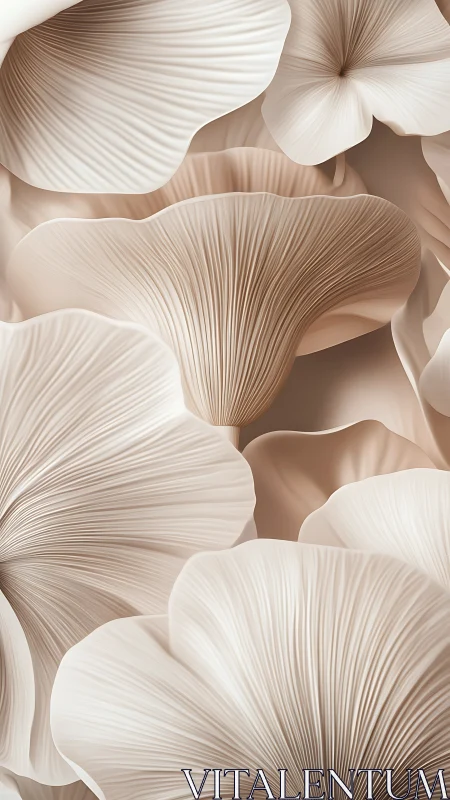 Pearlescent abstract petals in layered macro composition.