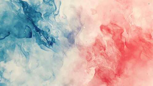 Bicolor fluid dispersion study with blue and red ink plumes