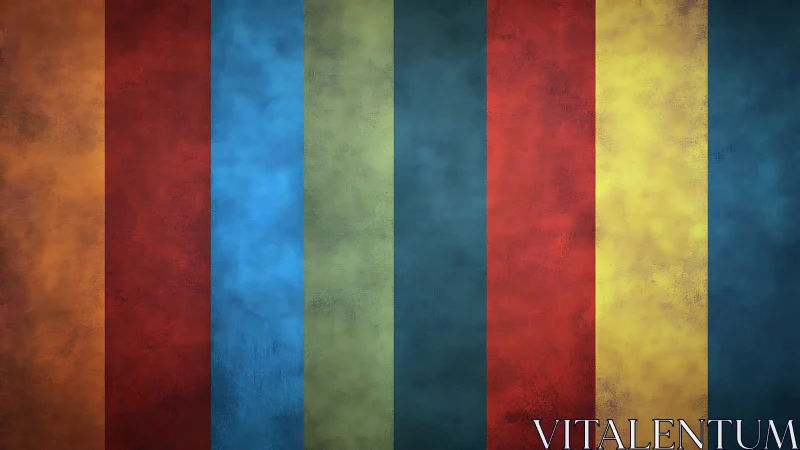 Vertical textured stripes in muted multicolor palette.