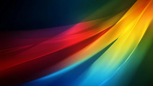 Flowing spectral ribbons on deep gradient backdrop.