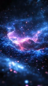 Digital nebula corridor in luminous deep-space composition.