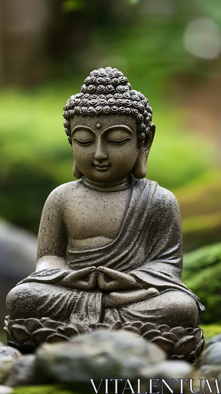 Gentle Buddha garden statue invites a quiet moment of peace