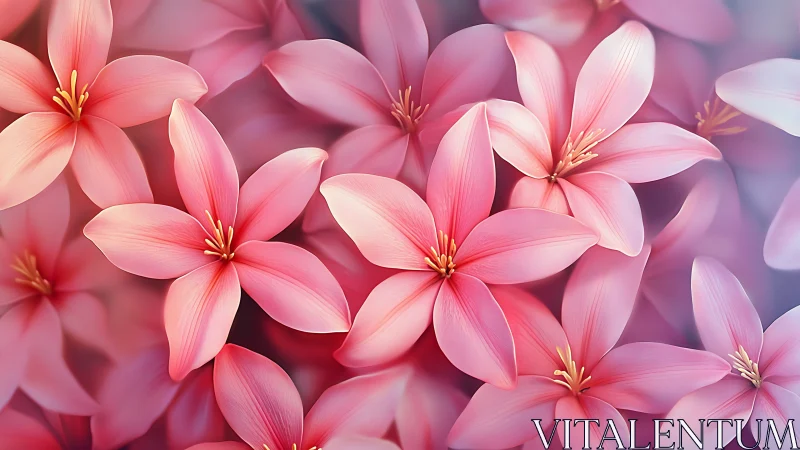 Stunning Pink Lily Blooms Showcase Delicate Beauty