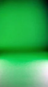 Emerald hush horizon where glowing green space waits.