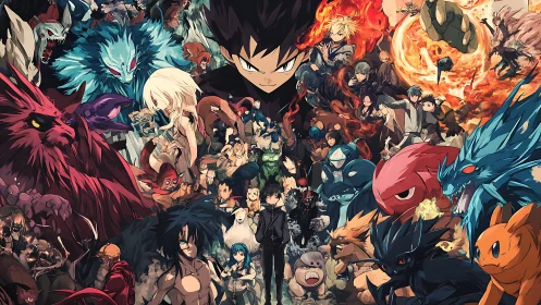 Storm-eyed summoner commands a clash of monsters and heroes