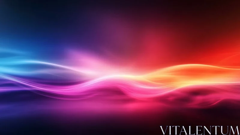 Neon tide of color waves gliding across a cosmic dusk.