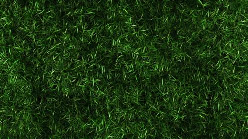 Lush emerald grass texture with layered organic blades.