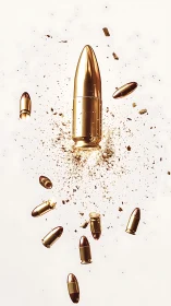 Golden bullet explosion captures energy in suspended motion