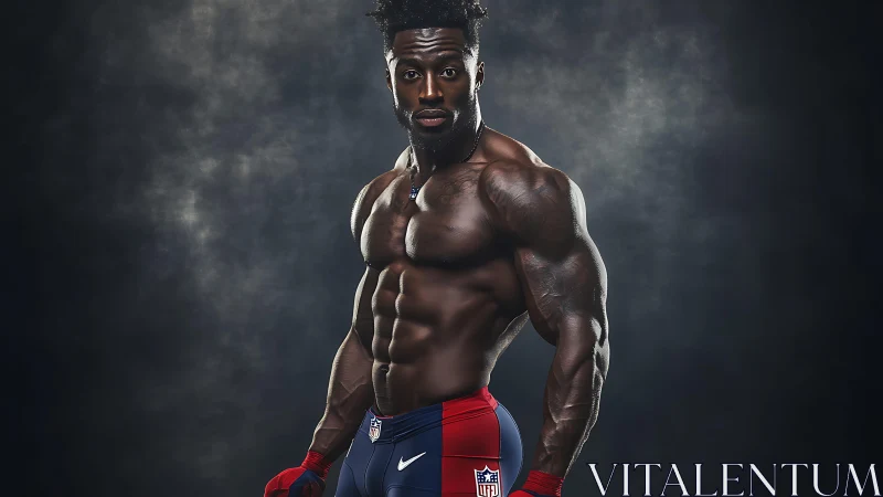 Athlete in Peak Form: Strength and Confidence on Display