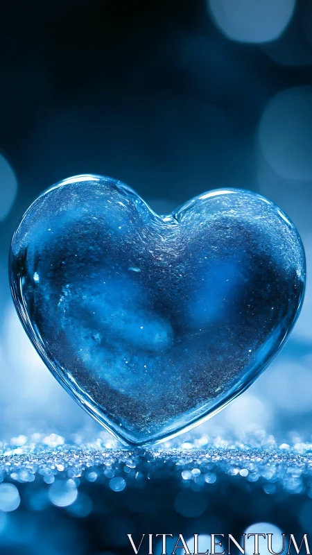 Crystalline Heart Form with Luminous Interior Geometry.