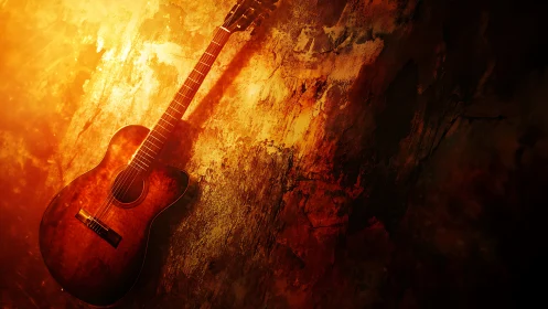 Sunlit guitar leans into a wall of molten amber echoes