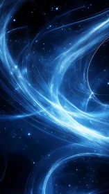 Luminescent plasma streams arc through a deep stellar field