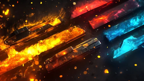 Thermochromic Architectural Elements with Thermal Gradient Visualization.