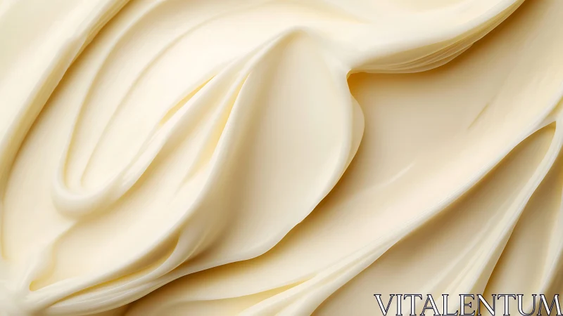 Smooth creamy butter texture in close-up macro photography.