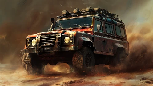 Dust drunk rover slings raw horsepower across stormy sands