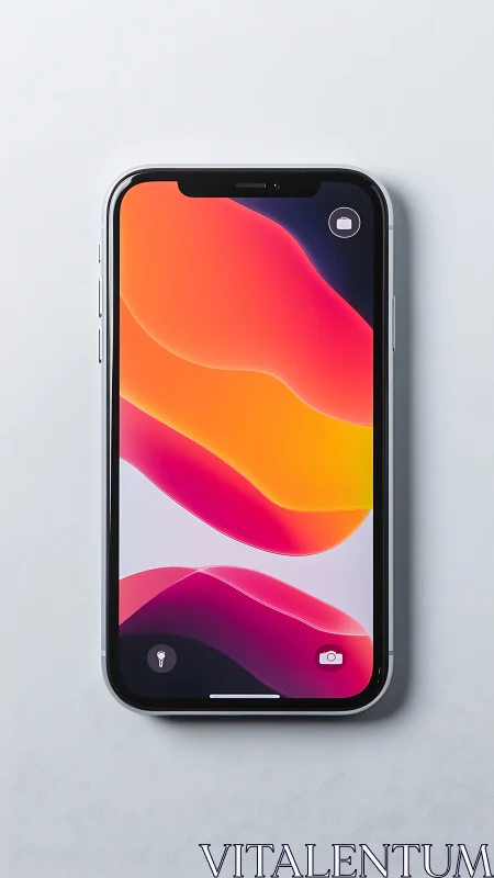 iPhone Glow: Vibrant Gradients Light Up Your Day.