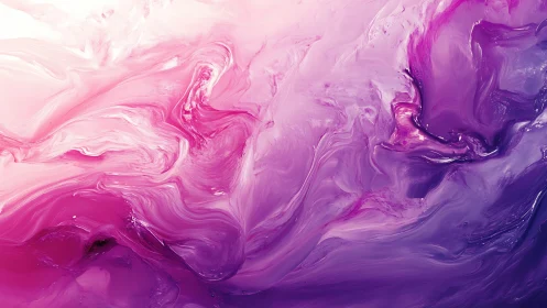 Vivid magenta and purple fluid abstract paint texture art