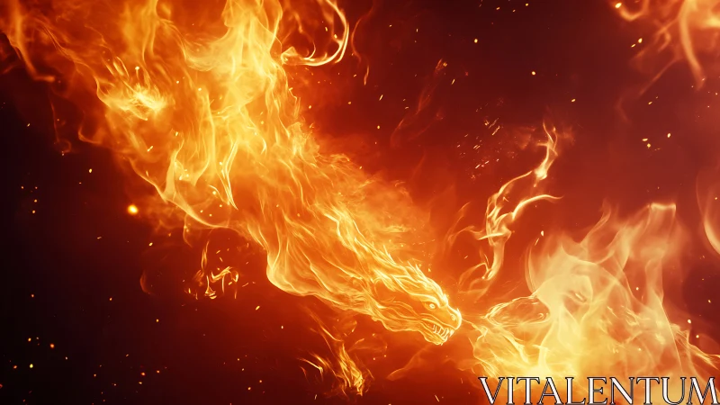 Blazing Inferno: Nature's Powerful Dance of Fire.