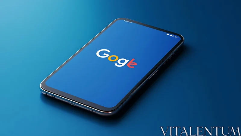 Google Brand Logo Interface on Modern Smartphone Display