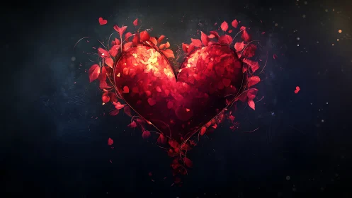 Luminous Heart: A Love Story Blooming in Light.