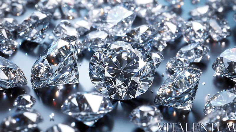 Ray-traced diamond array with high-dispersion caustics rendering.