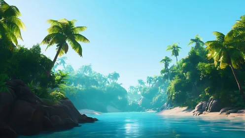 Tropical Paradise Cove Beckons With Pristine Waters