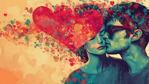 Love Blooms: A Colorful Portrait of Connection and Emotion