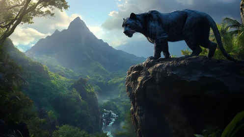 Black Panther Overlook: Mountain Terrain Perspective Analysis.