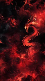 Scarlet nebula coils itself into a roaring cosmic dragon