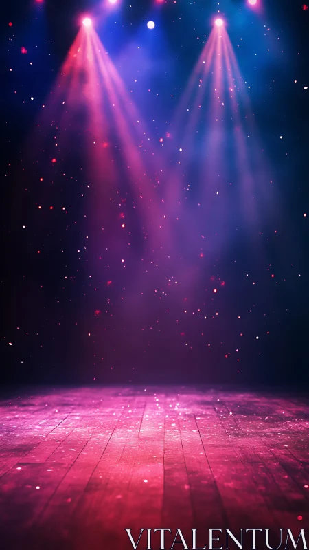 Glowing stage lights welcoming you into the spotlight.