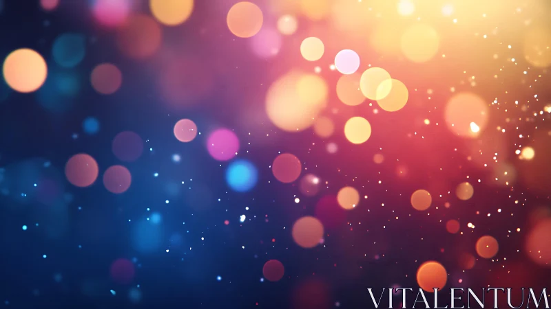 Colorful bokeh lights background with soft dreamy gradient effect.