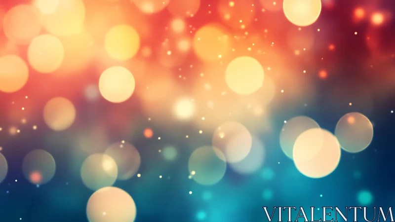 Vibrant abstract bokeh lights in warm and cool gradient style.