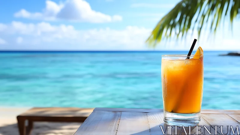 Tropical Citrus Cocktail by Ocean Shore