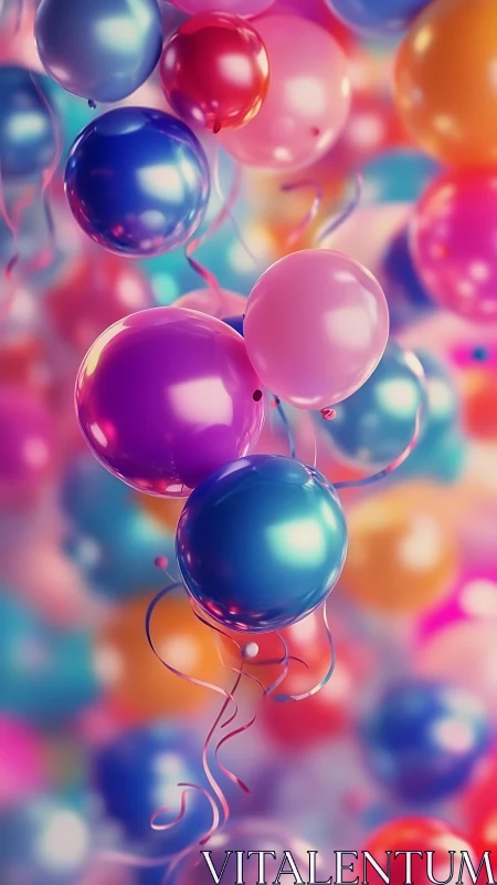 Vibrant Transparent Spheres Float in Dreamlike Gradient.