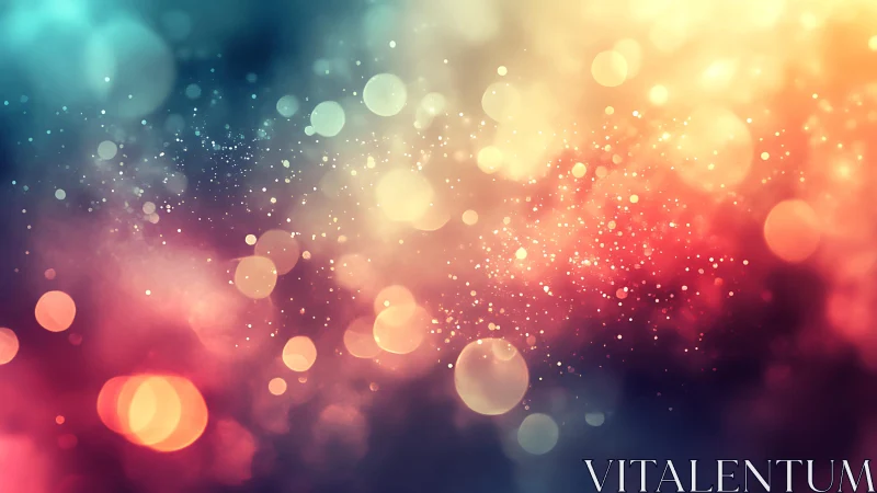 Vibrant bokeh abstract background in soft gradient colors.